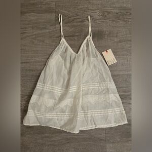 NWT Billabong Cream Cotton Top Size S
